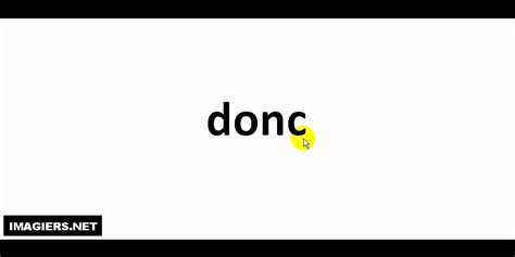 donc pronunciation